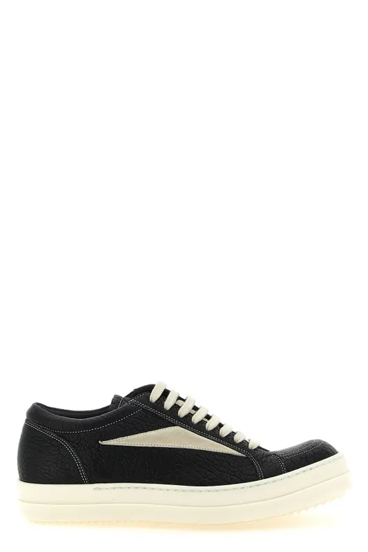 Rick Owens Vintage Sneaks “White/Black” (RU02F4897LBBLVS911)
