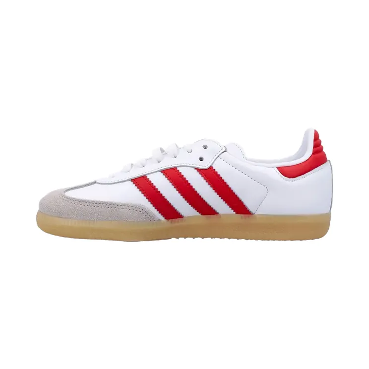 Adidas Samba OG GS “Cloud White Collegiate Red Gum” (JI4463)