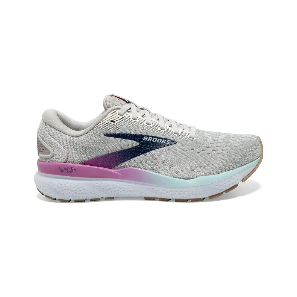Brooks Ghost 16 White Grey Estate Blue (120407-1B-175)