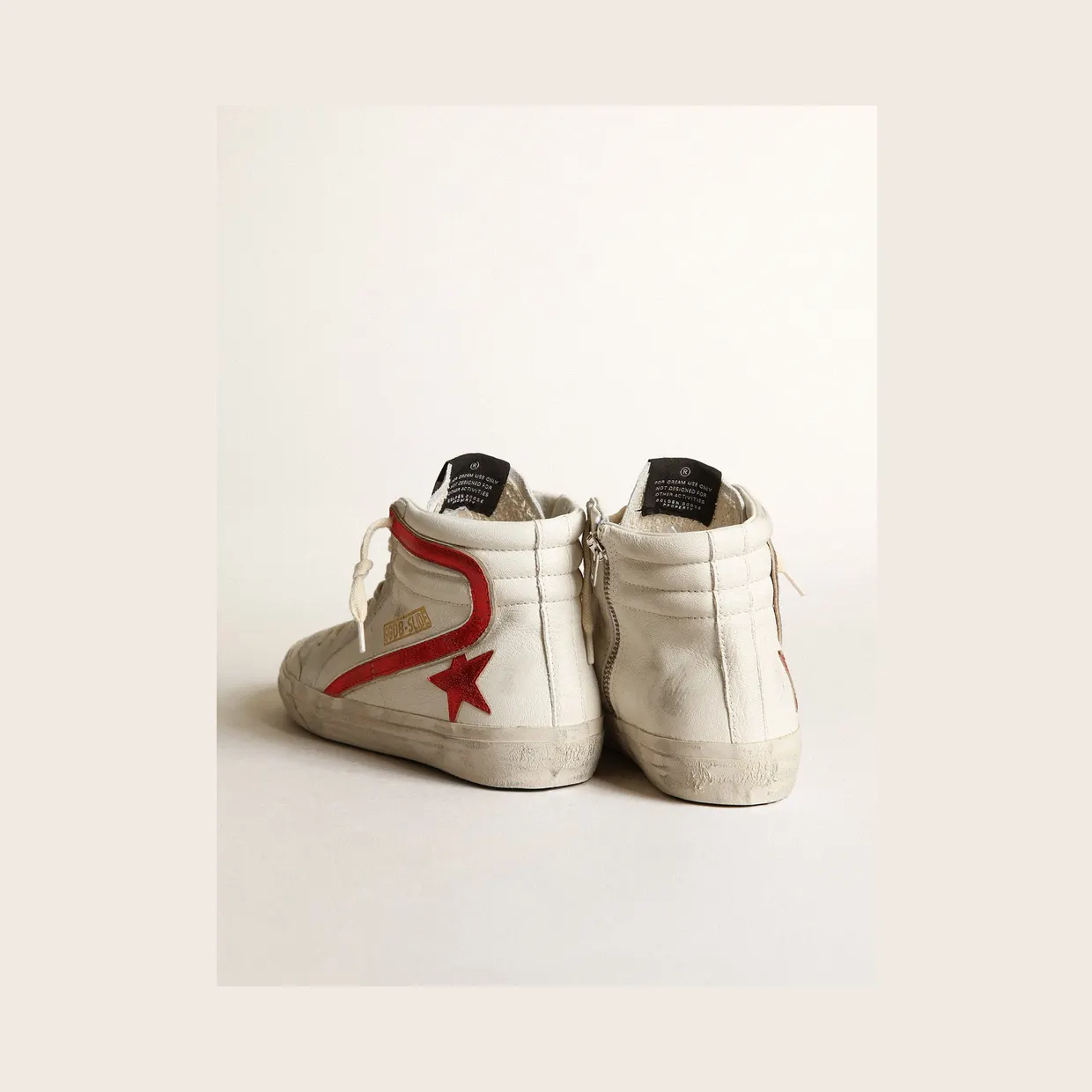 Golden Goose Slide With A Red Laminated Leather Star And Flash (GWF00211.F003411.10350) (5)