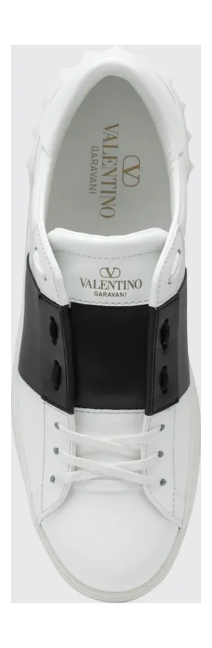 Valentino garavani Open Leather Sneakers White 1 (8W2S0781BLUA01) (4)