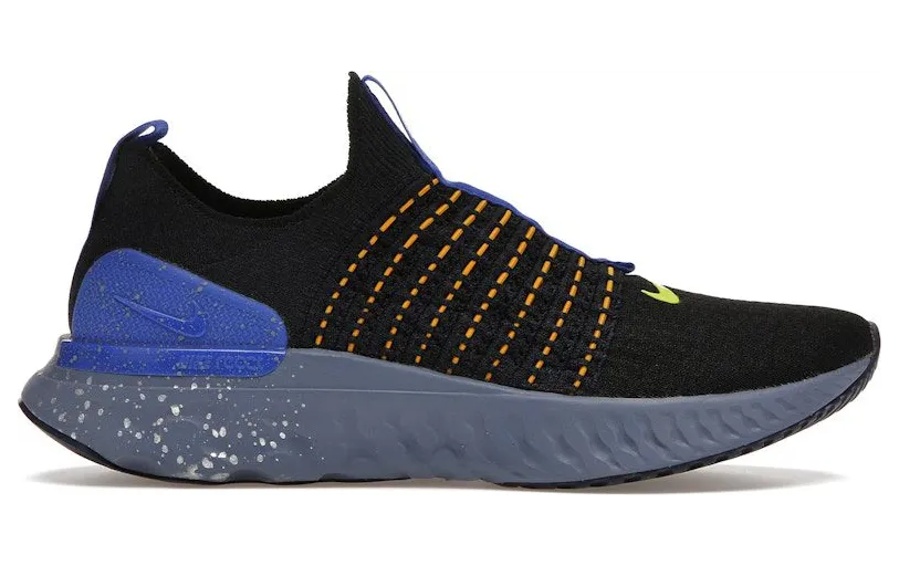 Nike React Phantom Run Flyknit 2 Black Hyper Royal (DZ4849-001)