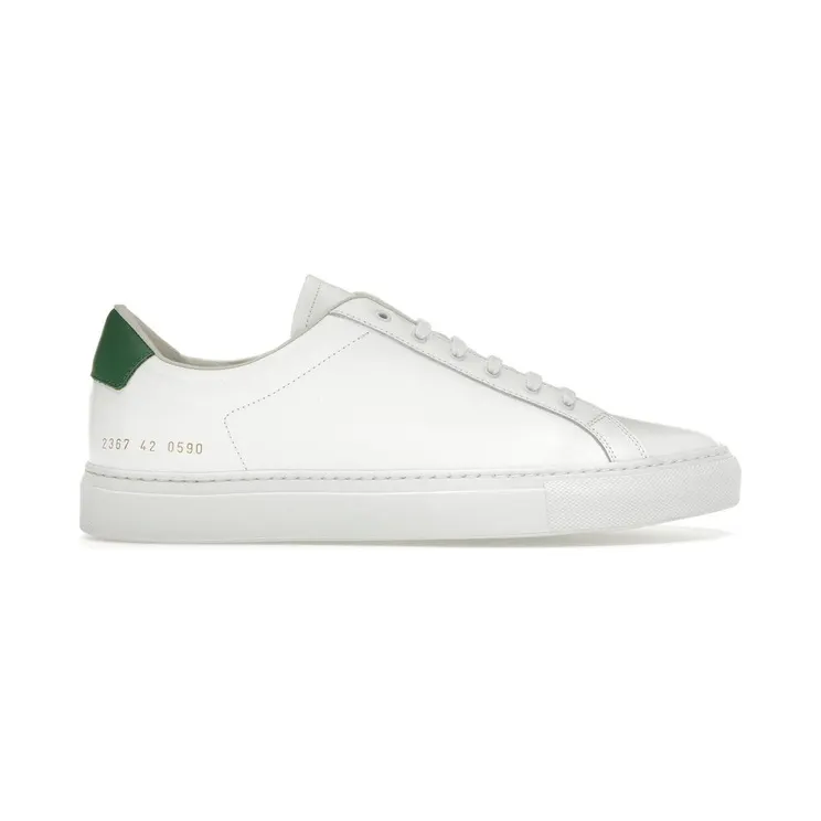 Common Projects Retro Low White Green (2367-0590)