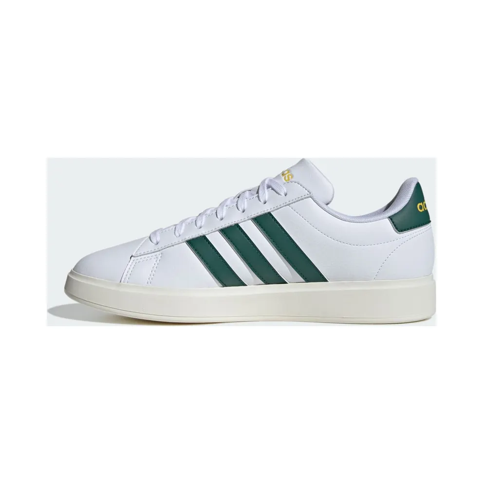 Adidas Grand Court Cloudfoam Comfort Cloud White / Collegiate Green / Utility Yellow (ID1171)