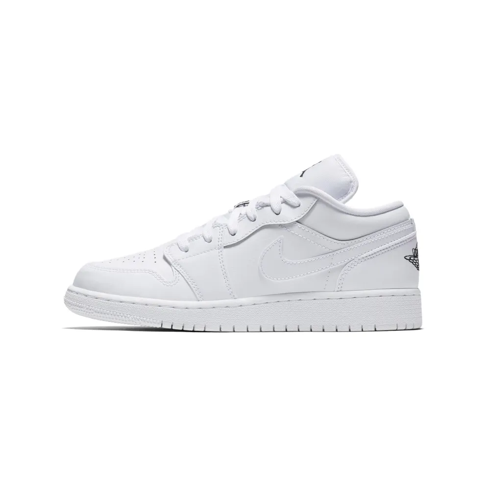 Jordan 1 Low White Black Wings White/White/Black (553560-101)