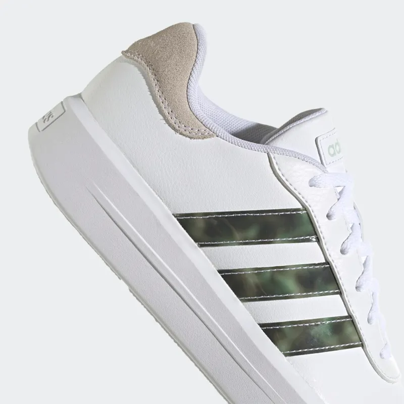 Adidas Court Platform Cloud White / Cloud White / Linen Green (HP9434)