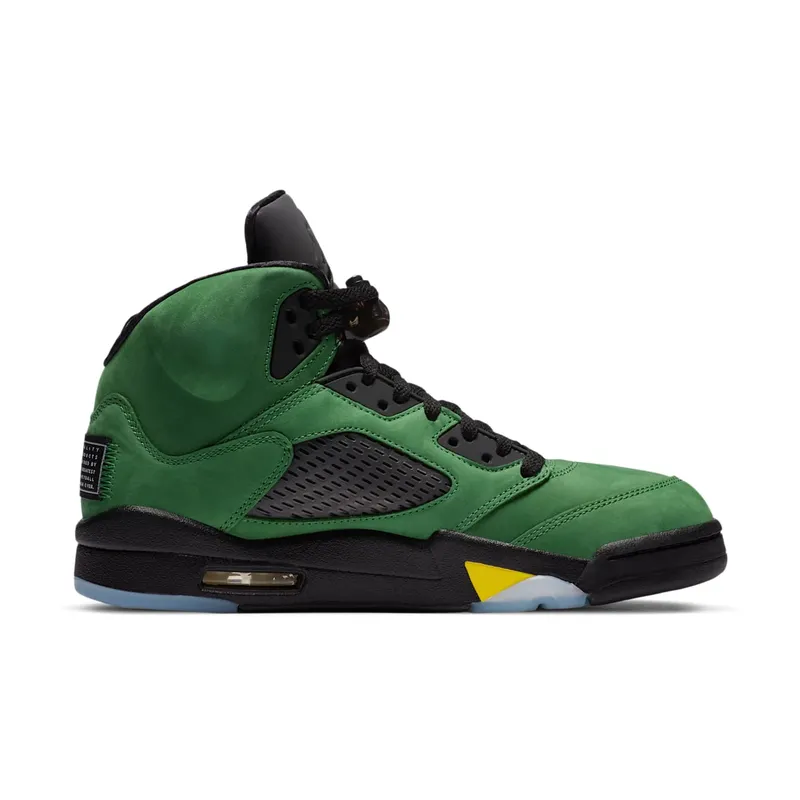 Jordan 5 Retro SE Oregon Apple Green/Black-Yellow Strike-Black (CK6631-307)