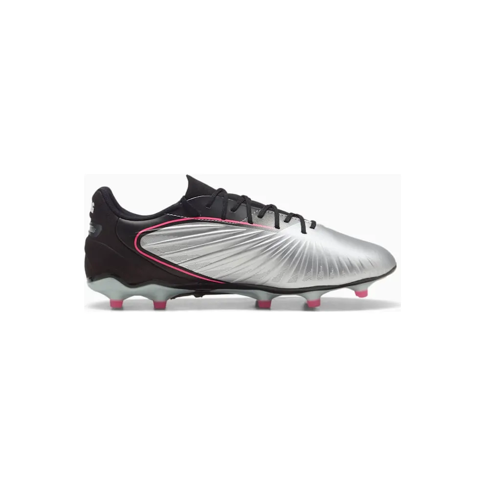 Puma King Match FG/AG Silver Black Sun Struck White (108315-02)