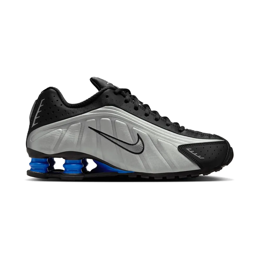 Nike Shox R4 “Metallic Silver Black Racer Blue” (AR3565-006)