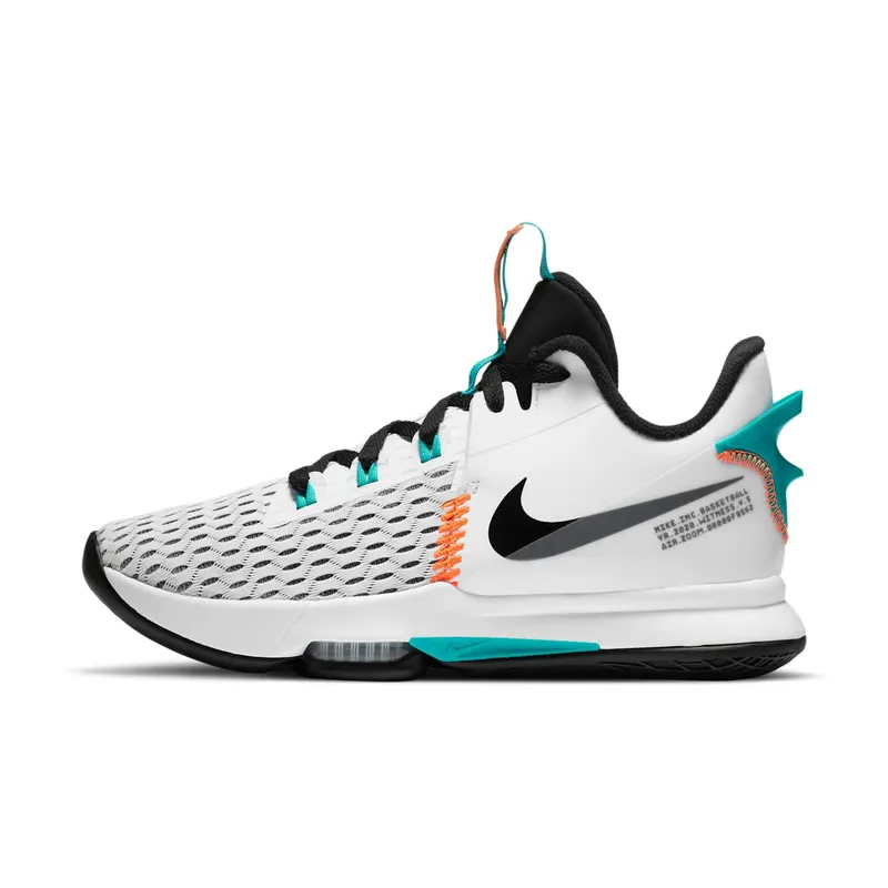 Nike LeBron Witness 5 White Clear Jade (CQ9380-100)
