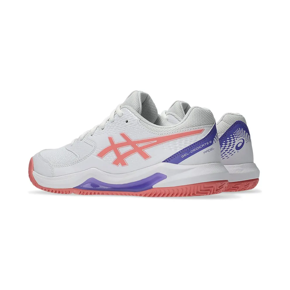 ASICS GEL-DEDICATE 8 PADEL “White / Guava” (1042A241-105)