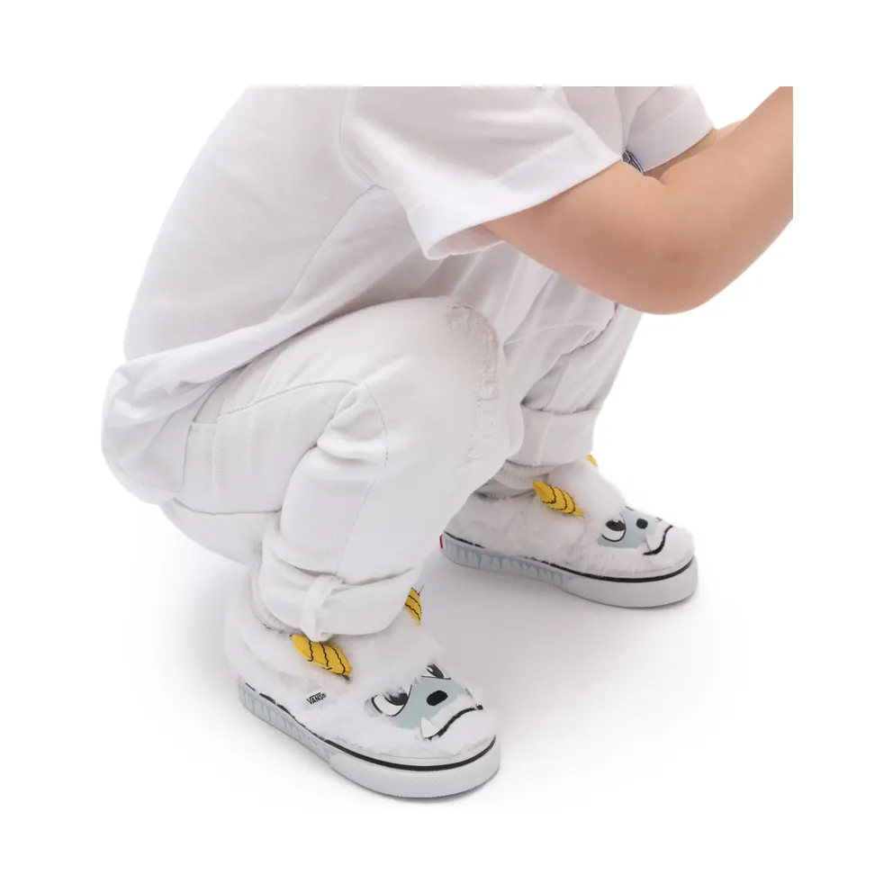 VANS Slip-on Yeti Velcro Toddler Shoes White (VN0A5KXO8CG)