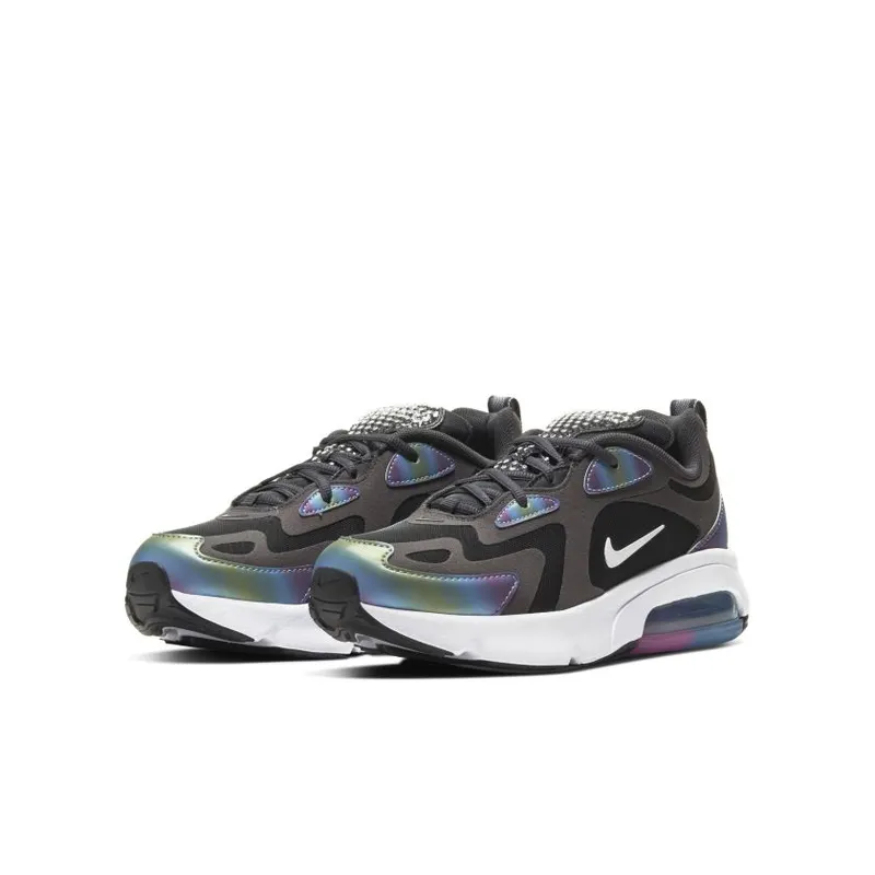 Nike Air Max 200 Bubble Pack Black (GS) Dark Smoke Grey/Black-White-White (CT9632-001)