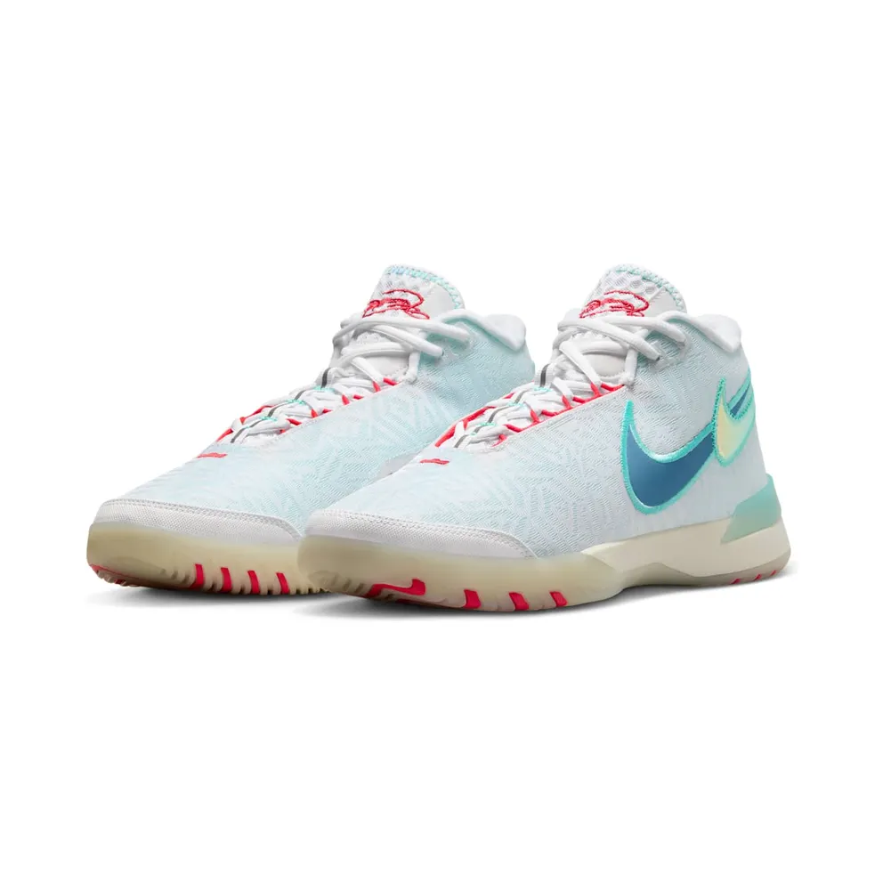 Nike LeBron NXXT Genisus White Aurora Green Siren Red Aegean Storm (HF0712-101)