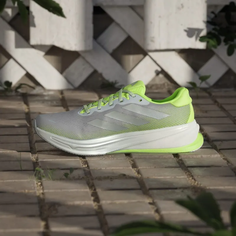 Adidas Supernova Rise 2 Running Shoes Halo Silver / Silver Metallic / Lucid Lemon (JS1888)
