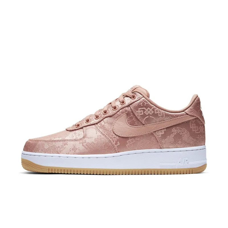 Nike Air Force 1 Low Clot Rose Gold Silk (Special Box) Rose Gold/White-Gum Medium Brown (CJ5290-600)