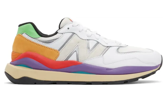 New Balance White 57/40 Sneakers (M5740LA)