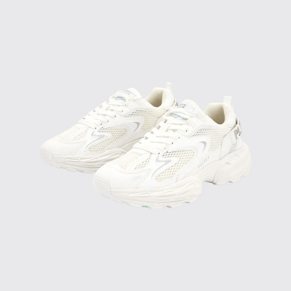 Plein Sport Pulse X Mesh and Leather Sneakers White (SAFSUSC0931STE003N01)