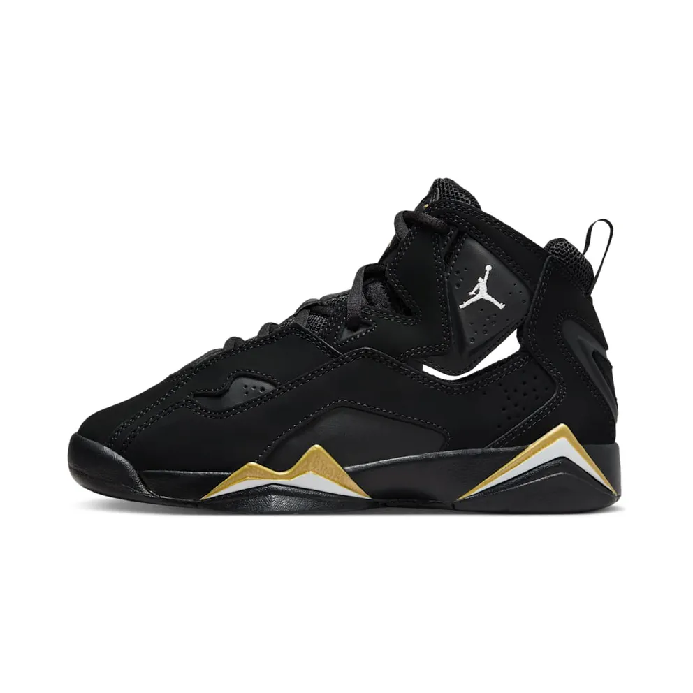 Jordan True Flight Black Metallic Gold White (343795-017)