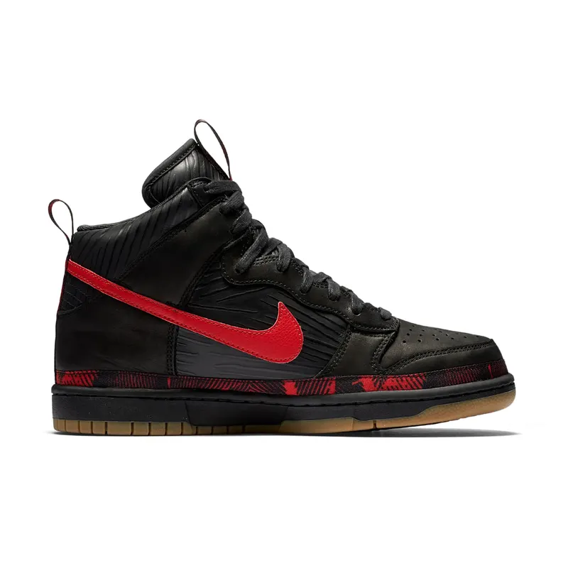 Nike Dunk High N7 (2017) Black/University Red-Gum Medium Brown (AA1126-001)