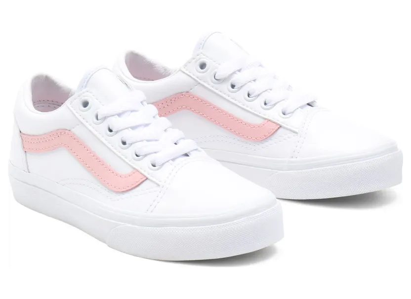 VANS Pop Classic Tumble Old Skool Kinderschoenen Wit (VN000W9T9AH)