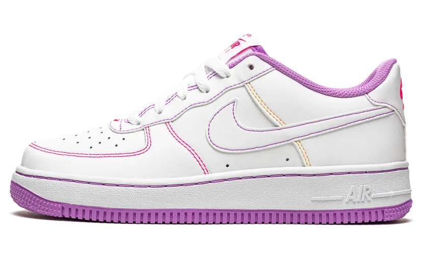 Nike Air Force 1 ’07 Stitch Fuchsia Glow Hyper Pink (GS) (2021) (CW1575-110)