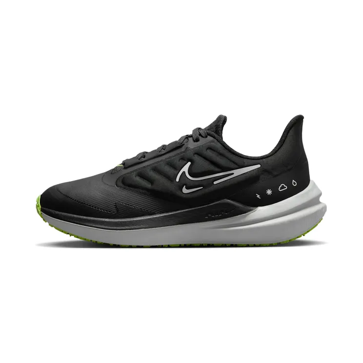 Nike Air Winflo 9 Shield Weerbestendigeen (straat) “Black / Dark Smoke Grey / Volt / White” (DM1104-001)