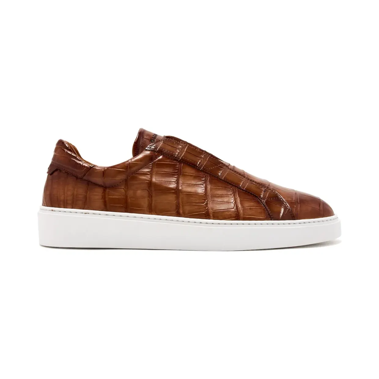 Magnanni met krokodillen-reliëf “Brown” (26150)