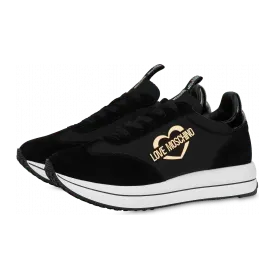 Moschino Daily-running Sneaker Aus Nylon Und Spaltleder (POLJA15354G1FIN200A)