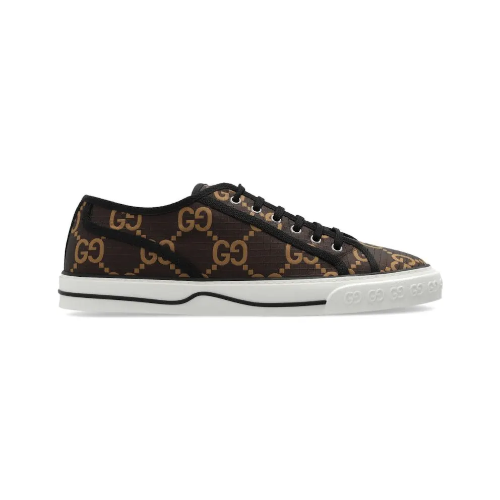 Gucci Tennis 1977 Low GG Monogram Ebony Beige (771461 FACTD 8644)