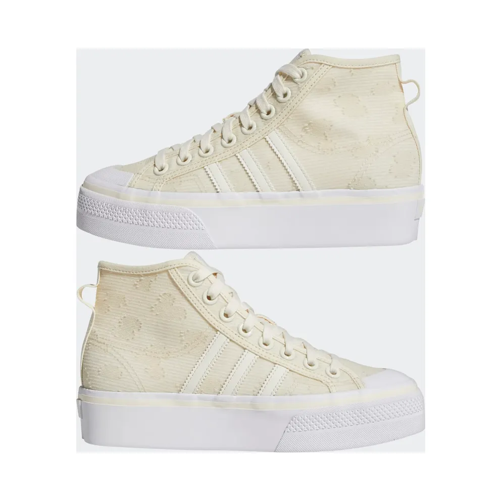 Adidas Nizza Platform Mid Cream White / Cream White / Cloud White (GX8356)