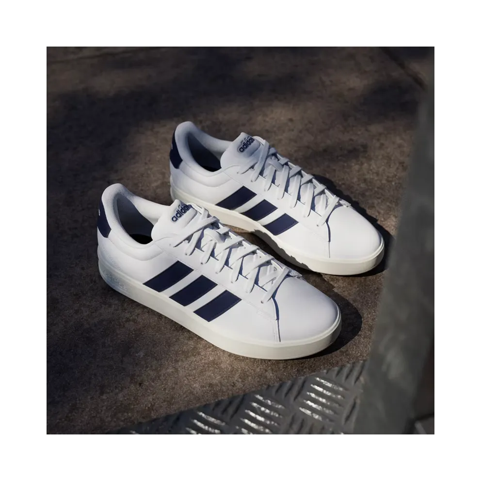 adidas Grand Court 3.0 “Cloud White / Dark Blue / Core White” (IH1478)