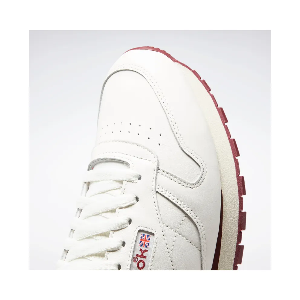 Reebok Classic Leather R12 Chalk / Classic Burgundy / Vector Red
