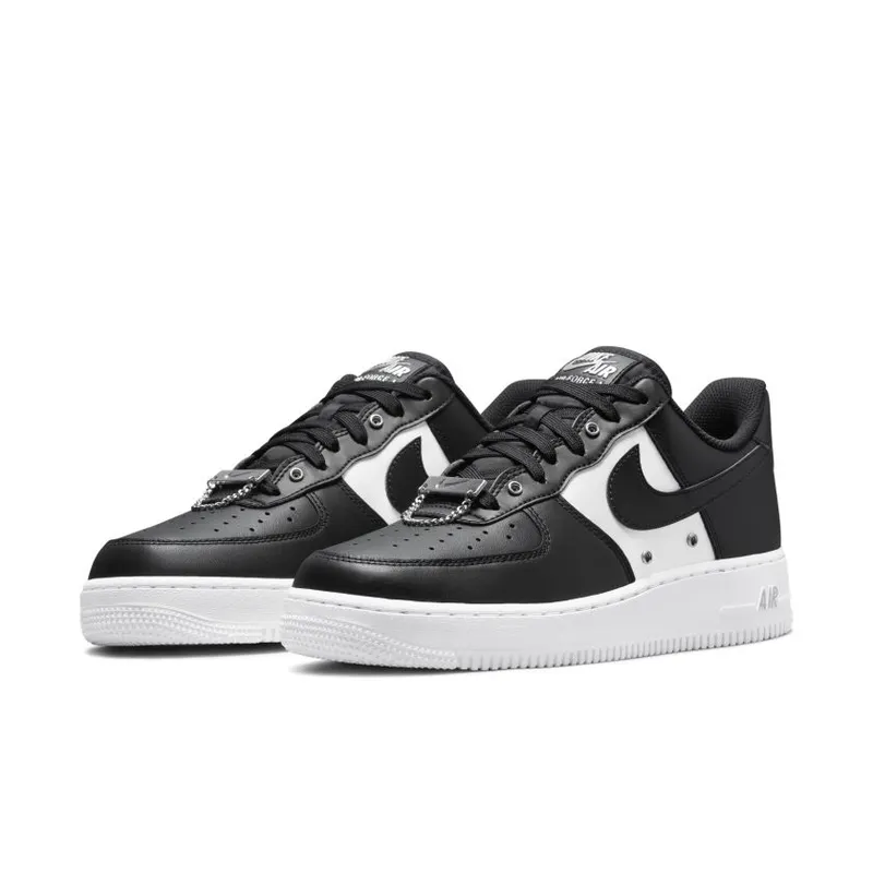 Nike Air Force 1 Low ’07 PRM Black White Metallic Silver (DA8571-001)