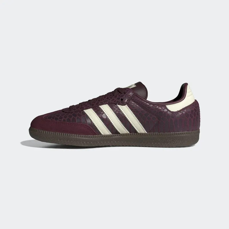 Adidas SAMBA OG Maroon / Cream White / Gold Metallic “Snake” (IH3979)