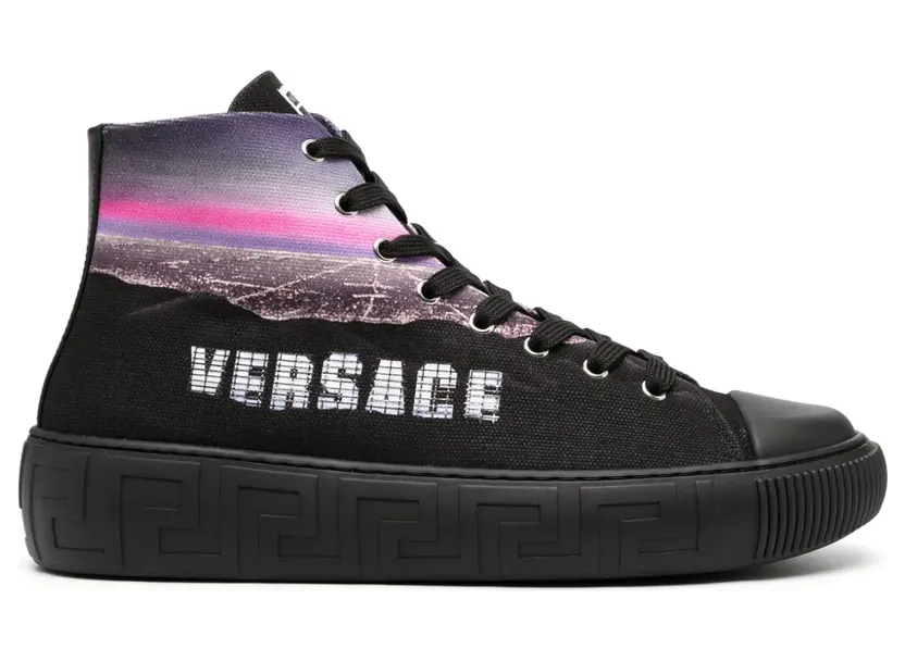 Versace Hills Greca High-Top-Sneakers – Schwarz (DSU84031A08927)