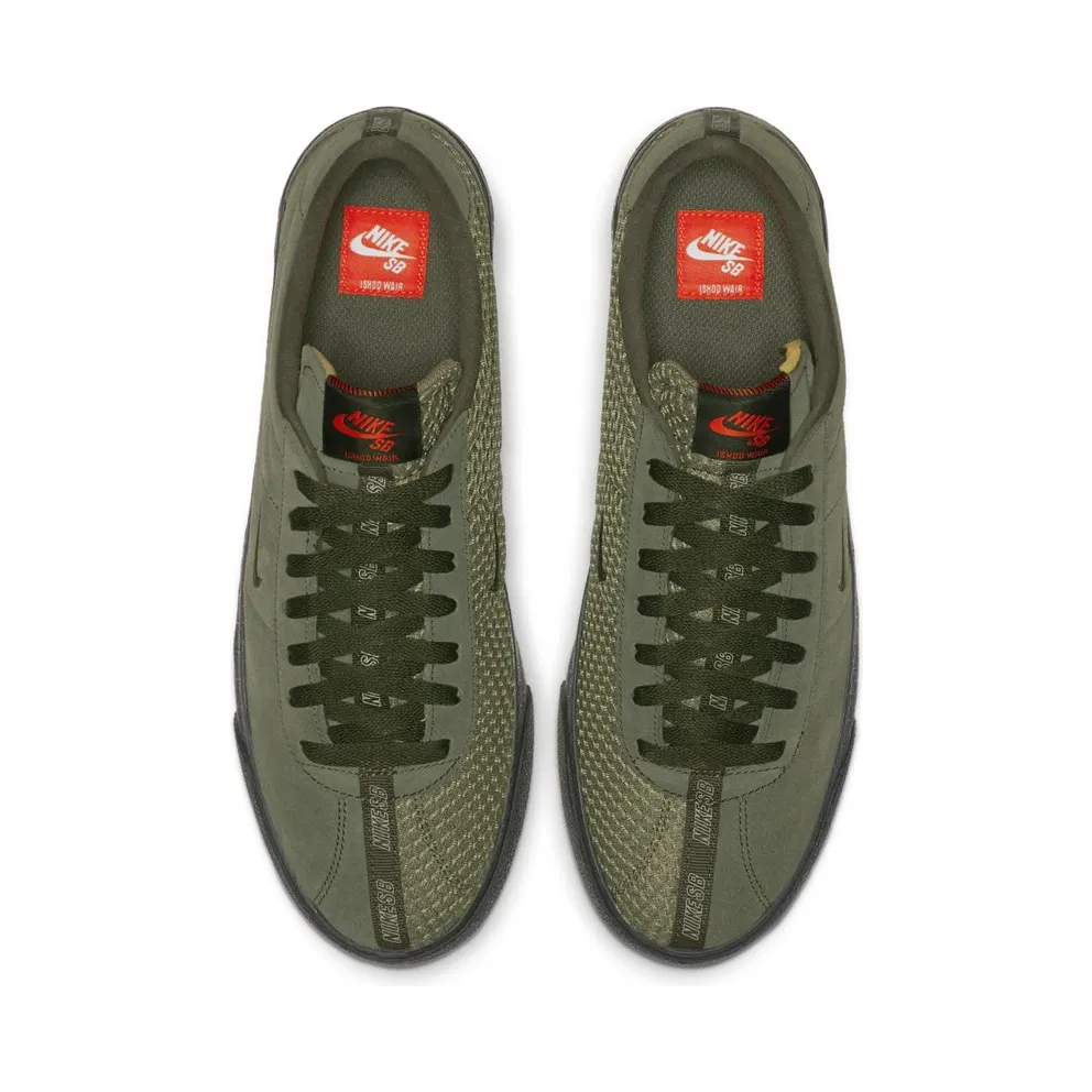 Nike SB Bruin ISO Ishod Wair Sequoia Sequoia/Medium Olive-Safety Orange (CN8827-300)