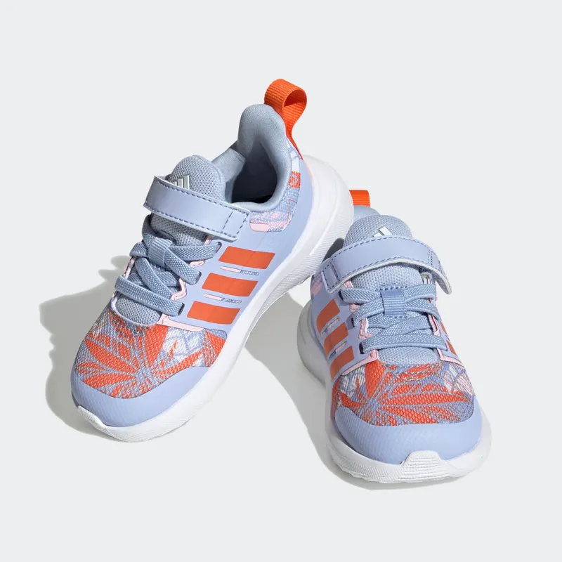 Adidas adidas x Disney FortaRun 2.0 Moana Cloudfoam Sport Running Elastic Lace Top Strap Blue Dawn / Semi Impact Orange / Clear Pink (HP8998)