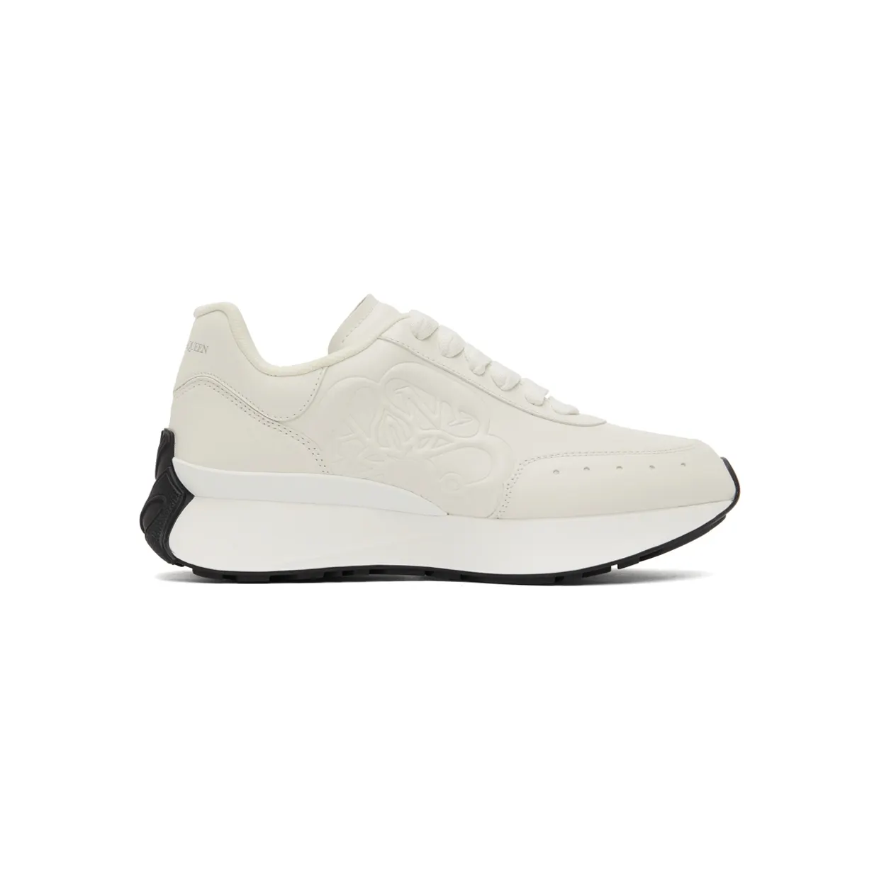 Alexander McQueen White Sprint Runner Sneakers (687995WIC92)