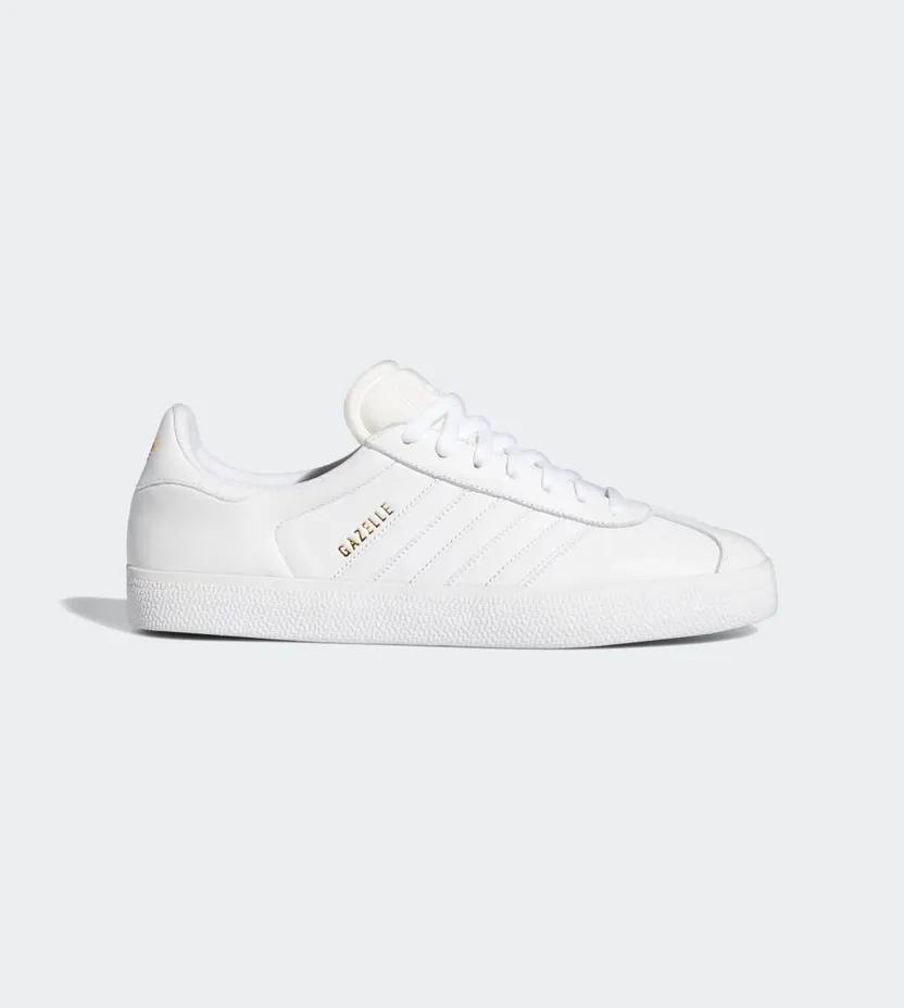 Adidas Gazelle ADV ‘Cloud White’ Cloud White/Cloud White/Gold Metallic (FY0482)