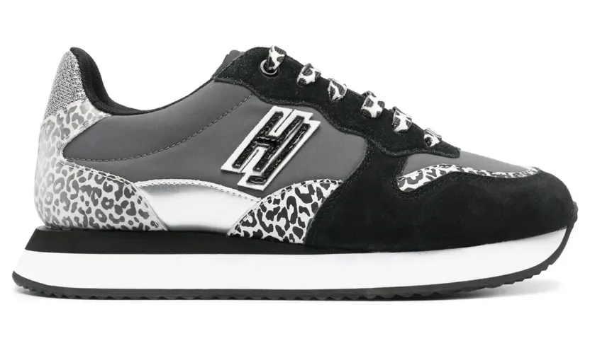 Hide&Jack Hide&Jack Over met zebraprint “Grey” (OOVELMACBLK)