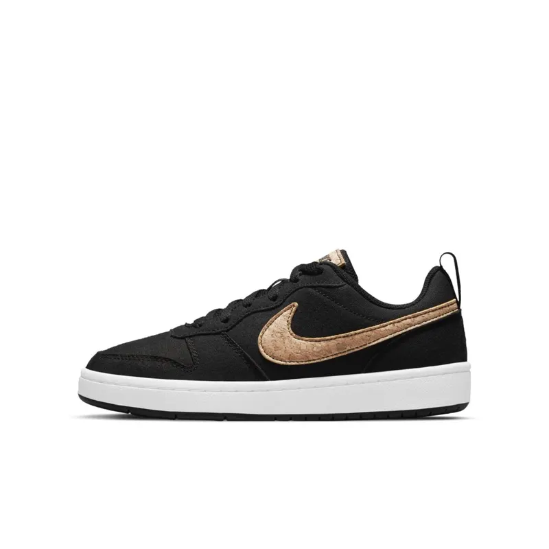 Nike Court Borough Low 2 Canvas Black Praline (GS) (DC7949-001)