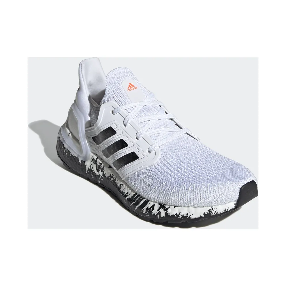 adidas Ultra Boost 20 Cloud White Core Black (W) Cloud White/Core Black/Signal Coral (EG1370)