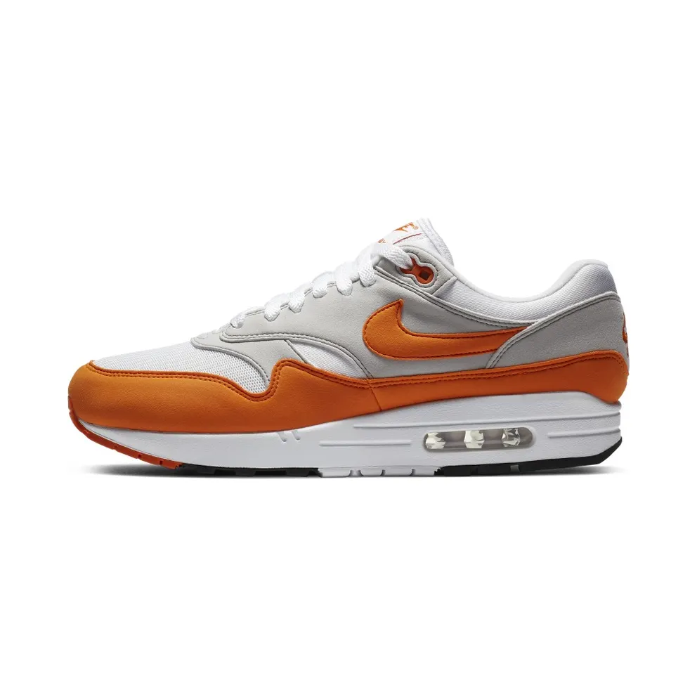Nike Air Max 1 Anniversary Orange (2020) White/Magma Orange-Neutral Grey-Black (DC1454-101)
