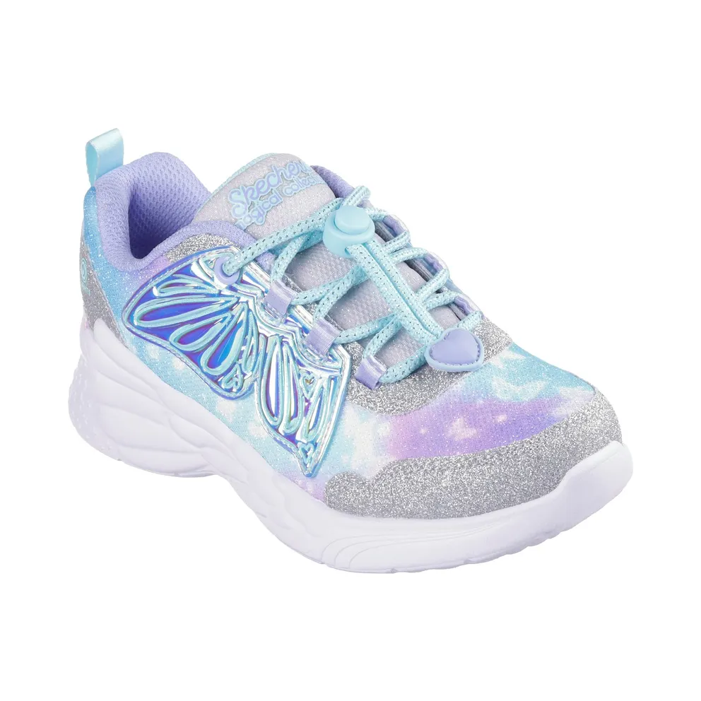 Skechers Dream Racer – Wing Brites “Silver / Lavender” (303055LSLLV)