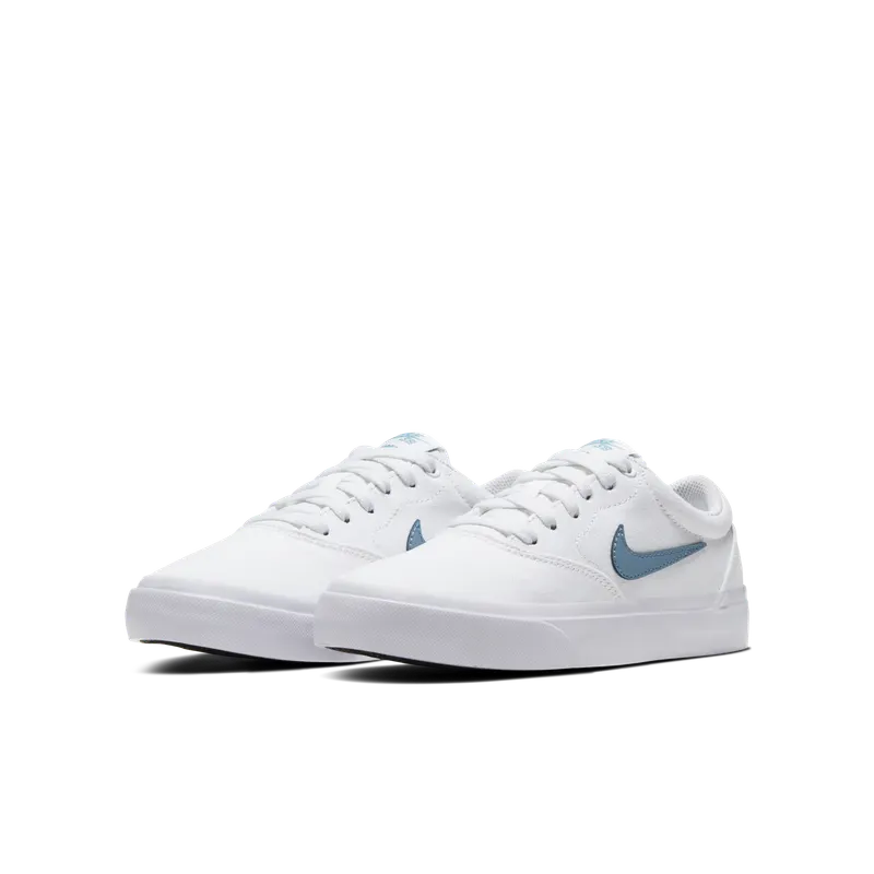 Nike SB Charge Canvas “White / Black / Cerulean” (CQ0260-100)
