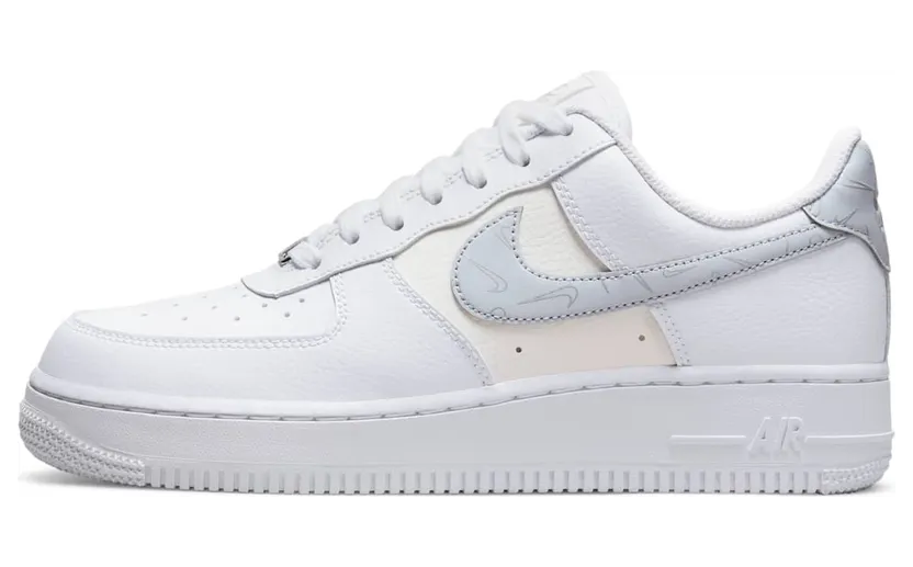 Nike Air Force 1 ’07 Mini Swooshes White Sail Metallic Silver Pure Platinum (W) (DV2237-100)