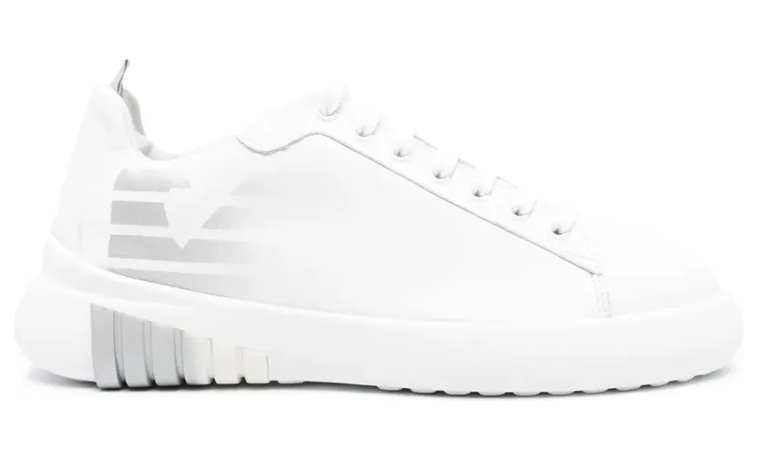 Emporio Armani Leren sneakers met logoprint – Wit (X3X204XF764)