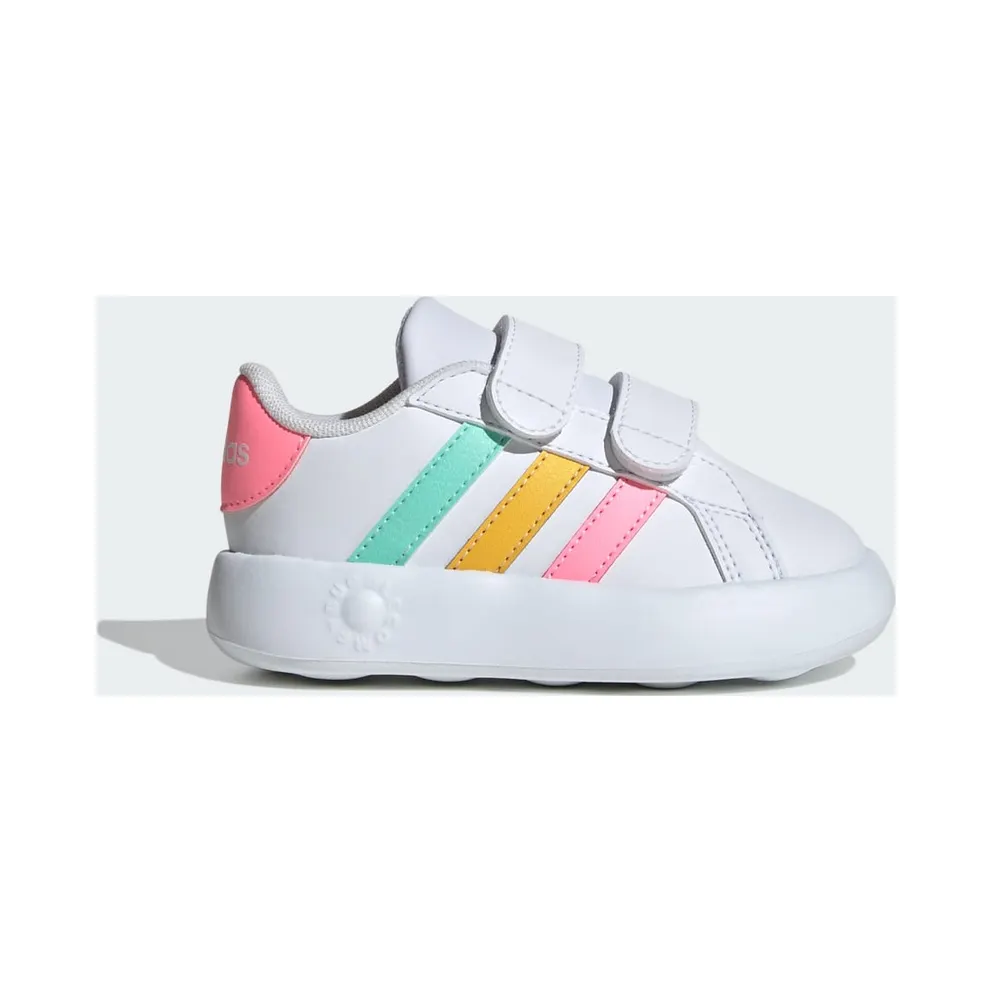 adidas Grand Court 2.0 Shoes Kids Cloud White / Pulse Mint / Beam Pink (IE1371)