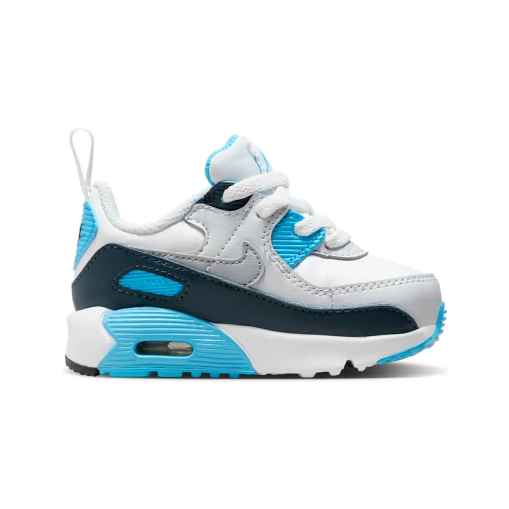 Nike Air Max 90 EasyOn “White Baltic Blue Armory Navy Wolf Grey” (HF6359-100)